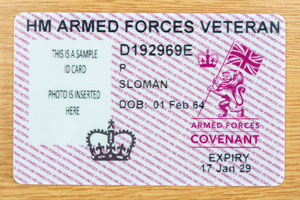 MOD veterans' ID card