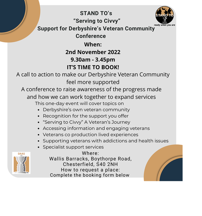 STAND TO Serving to Civvy conference, November 2022
