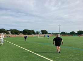 STAND TO football at St. George's Park