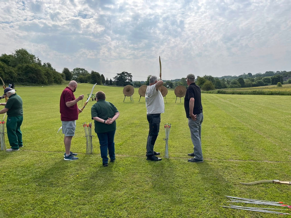 Stand To veterans at Derbyshire Archery Club, June 2025