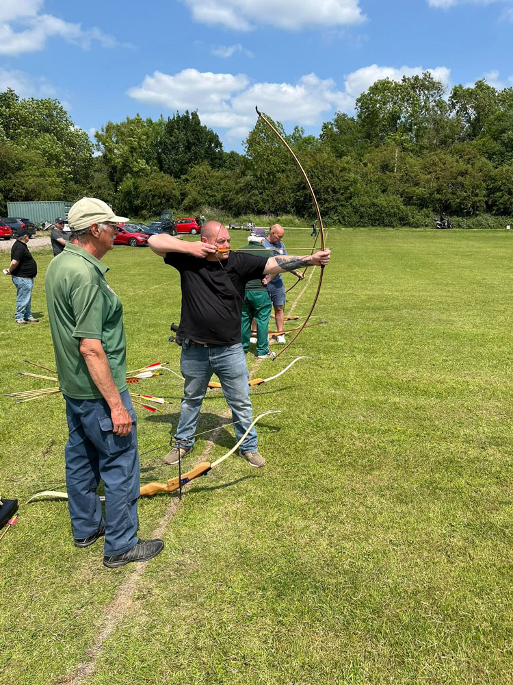 Stand To veterans at Derbyshire Archery Club, June 2025