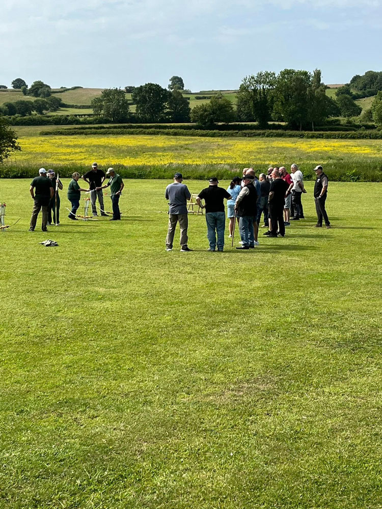 Stand To veterans at Derbyshire Archery Club, June 2025