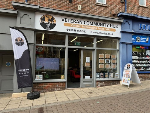 Stand To's Veteran Community Hub, Vicar Lane, Chesterfield.