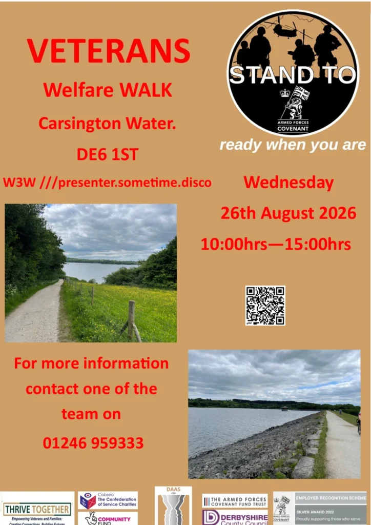 Carsington Water Veterans' Welfare Walk, 26th August 2026